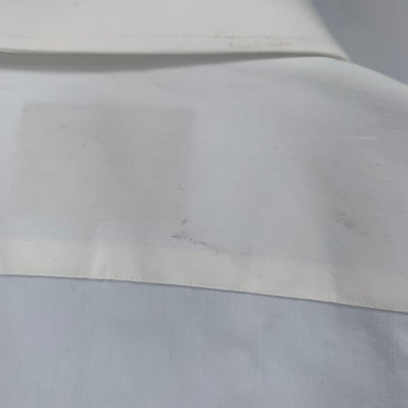 Nordstrom Men's Shop White Tech Smart Trim Fit Button Up Shirt Size 16 - Picture 5 of 10